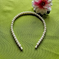 Wedding hpt60 - white beaded headband