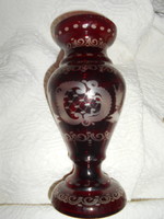 Fridrich Egermann antik  cseh üveg  váza
