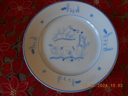 A venison plate designed by Sincó Zsolnay. Rare!