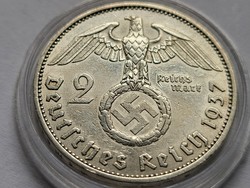 III. Birodalom ezüst 2 Márka 1937 A.