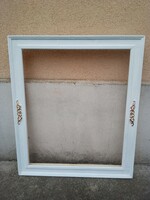 White wooden photo frame. Nest: 60x50 cm -
