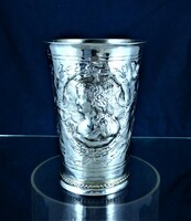 A curiosity!!! Antique silver Voivodeship cup, Hamburg, 1670!!!