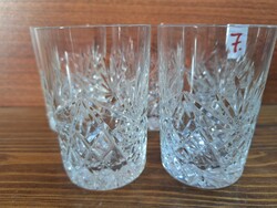 Kristály poharak.8,5 cm magasak. 4900.-Ft/ 5 darab