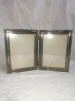 Double silver-plated picture frame