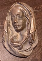 Bronze mary plaque. With free postage.