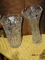 Large beautiful lead crystal crystal glass vase 2 pcs !!!