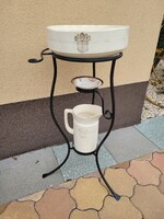 Antique washstand set with stand
