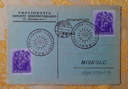 Érsekújvár returned memorial card