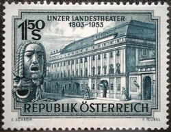 A988 /  Ausztria 1953 A Linzi Landes Színház bélyeg postatiszta