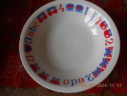 Alföldi alphabet children's deep plate