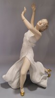 Ritka Wallendorf balerina, táncosnő figura