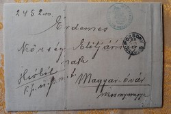 1888. Official document, with envelope