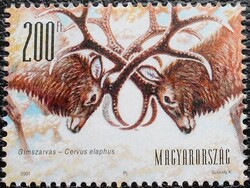 S4607 /  2001 Földrészek Állatai blokk bélyege postatiszta