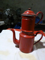 Enamel teapot complete