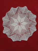 Round crochet doily medium size