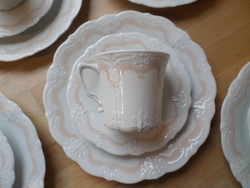 Tirschenreuth Bavarian Baronesse porcelain cup set