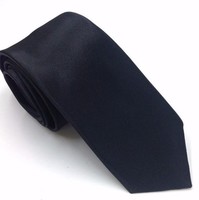 Wedding nyk21 - thinned type black satin tie