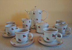 Alföldi cherry coffee set, for 6 people