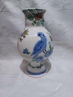Russian faience bird vase