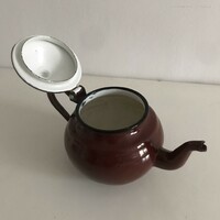 Brown 0.7 liter enamel jug