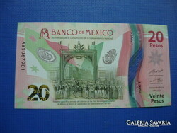 Mexico 20 pesos 2021 independence 200th Anniversary! Polymer! Rare memory paper money! Unc!