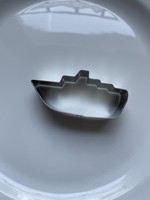 New! Metal boat shape cake, gingerbread cookie cutter