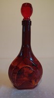 Decorative glass with red cognac
