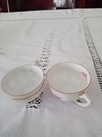 2 db antik Zsolnay porcelán kávés csésze készlet  kiegészitésre