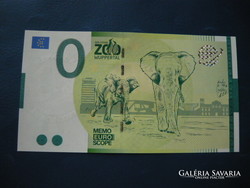 Germany 0 memo euro wuppertal elephant! Castle! Rare commemorative paper money! Ouch!