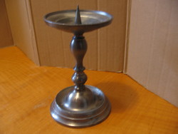 Pewter candle holder marked