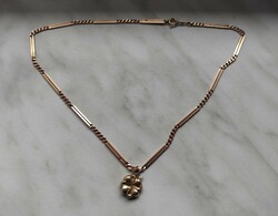 Below the price! Rarity! Very rare antique gold hallmark master marked Malvin gold chain for sale!