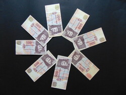 8 darab 500 forint bankjegy LOT !!!