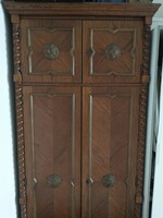Two-door, hanging colonial wardrobe
