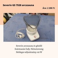 Severin gs7520 facial sauna