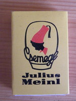 Retro  Csemege Julius Meinl  gyufásdoboz 1990  - tele van -