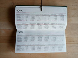 KURIÓZUM :1996 évi naptár határidőnapló = 2024 évi naptár !
