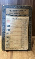 Asztali naptár Szabadka 1914