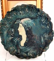 Josef strnact rare art nouveau wall plate