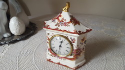 Csodaszép,angol Mason's porcelán kandallóóra,asztali óra