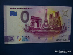 France 0 euro 2023 paris eiffel tower notre dame triumphal arch! Rare commemorative paper money! Ouch!