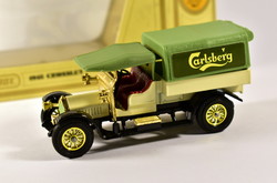 Carlberg beer 1918 truckload! Tip-top matchbox in original box from 1973