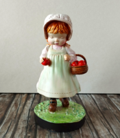 Little girl with a basket of apples figurine - from the sarah kay collection