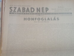 Szabad nép 1948. March 28, 4,000 ft from a legacy to Óbuda