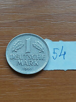 Germany nszk 1 mark 1963 g karlsruhe, copper-nickel 54.