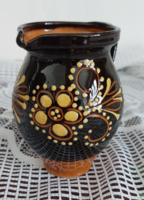 Retro folk ceramic jug, jug,