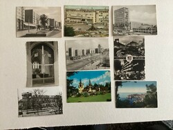 9 postcards. (G).