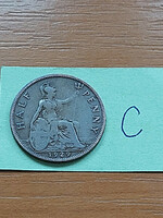 English England 1/2 half penny 1929 bronze, v. King George #c