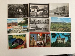 9 postcards. (D).