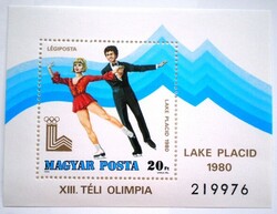B140 / 1979 Téli Olimpia blokk postatiszta