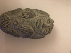 A monkey carved from stone